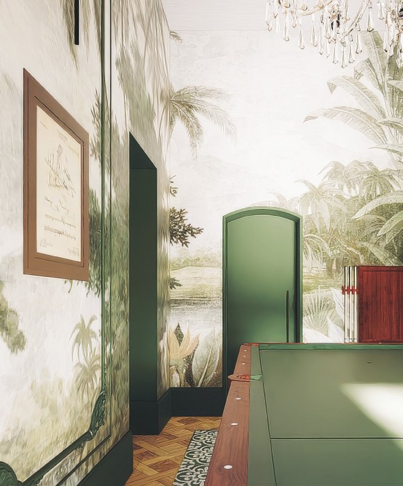 Palazzo with a Pool and Gardens