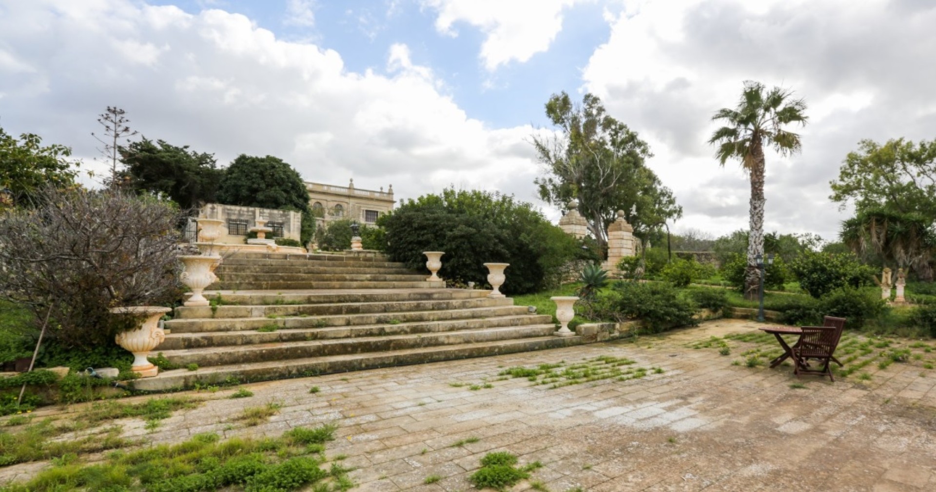 Palazzo with a Pool and Gardens