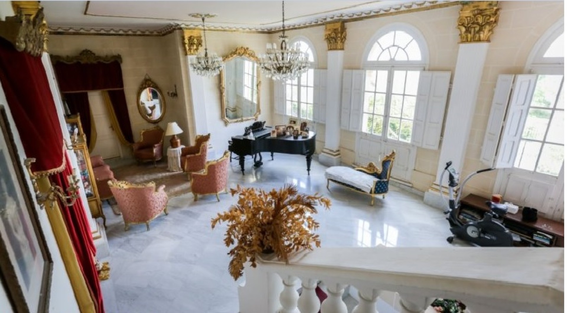 Palazzo with a Pool and Gardens