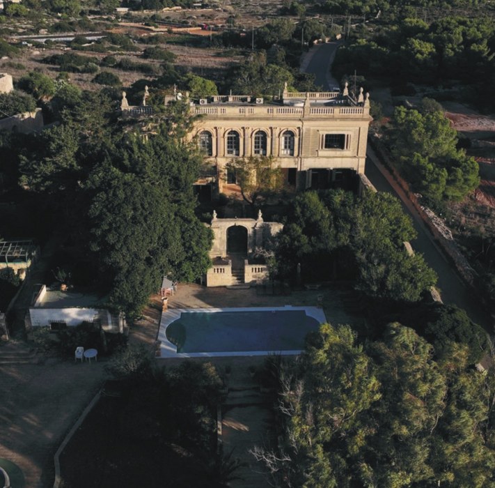 Palazzo with a Pool and Gardens