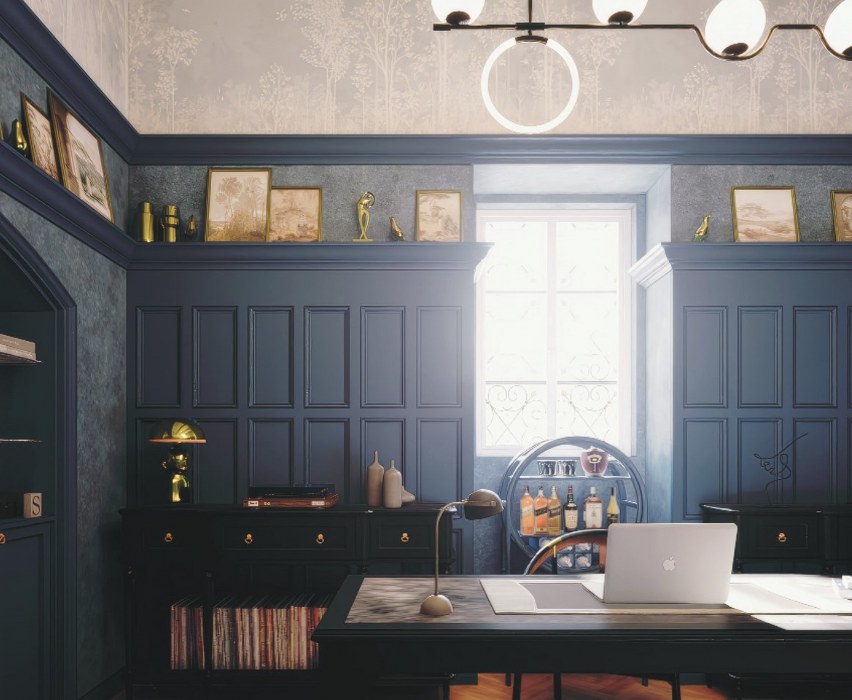 Palazzo with a Pool and Gardens