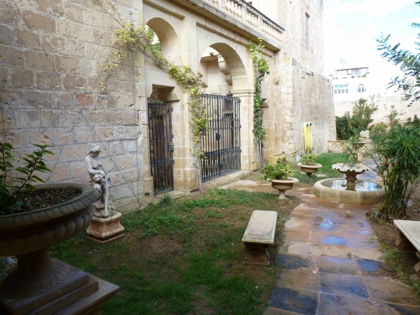 Palazzo with a Pool and Gardens