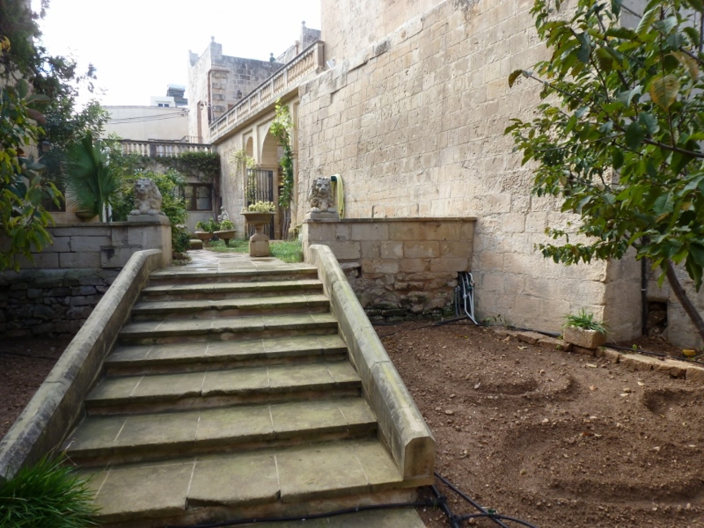 Palazzo with a Pool and Gardens