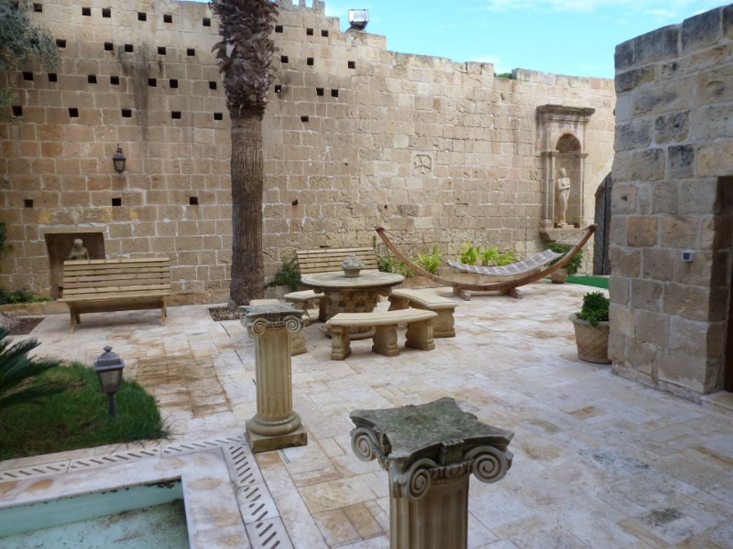 Palazzo with a Pool and Gardens