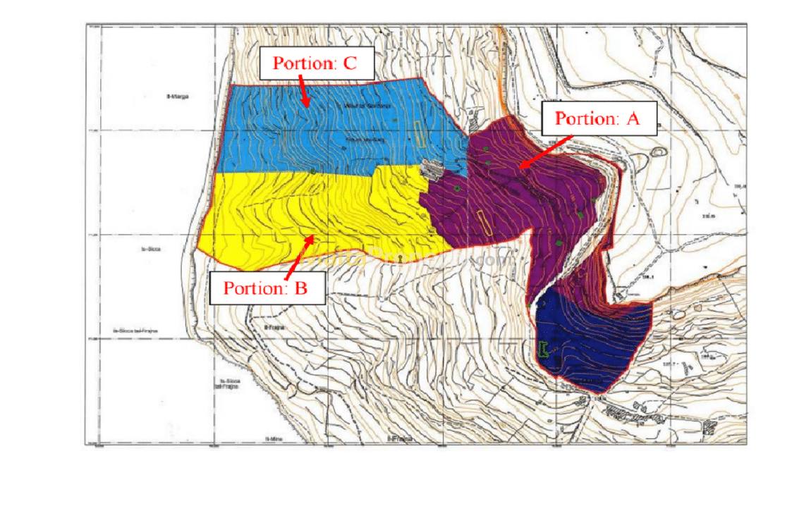 Malta real estate: Land in Mtahleb for sale - Portion B