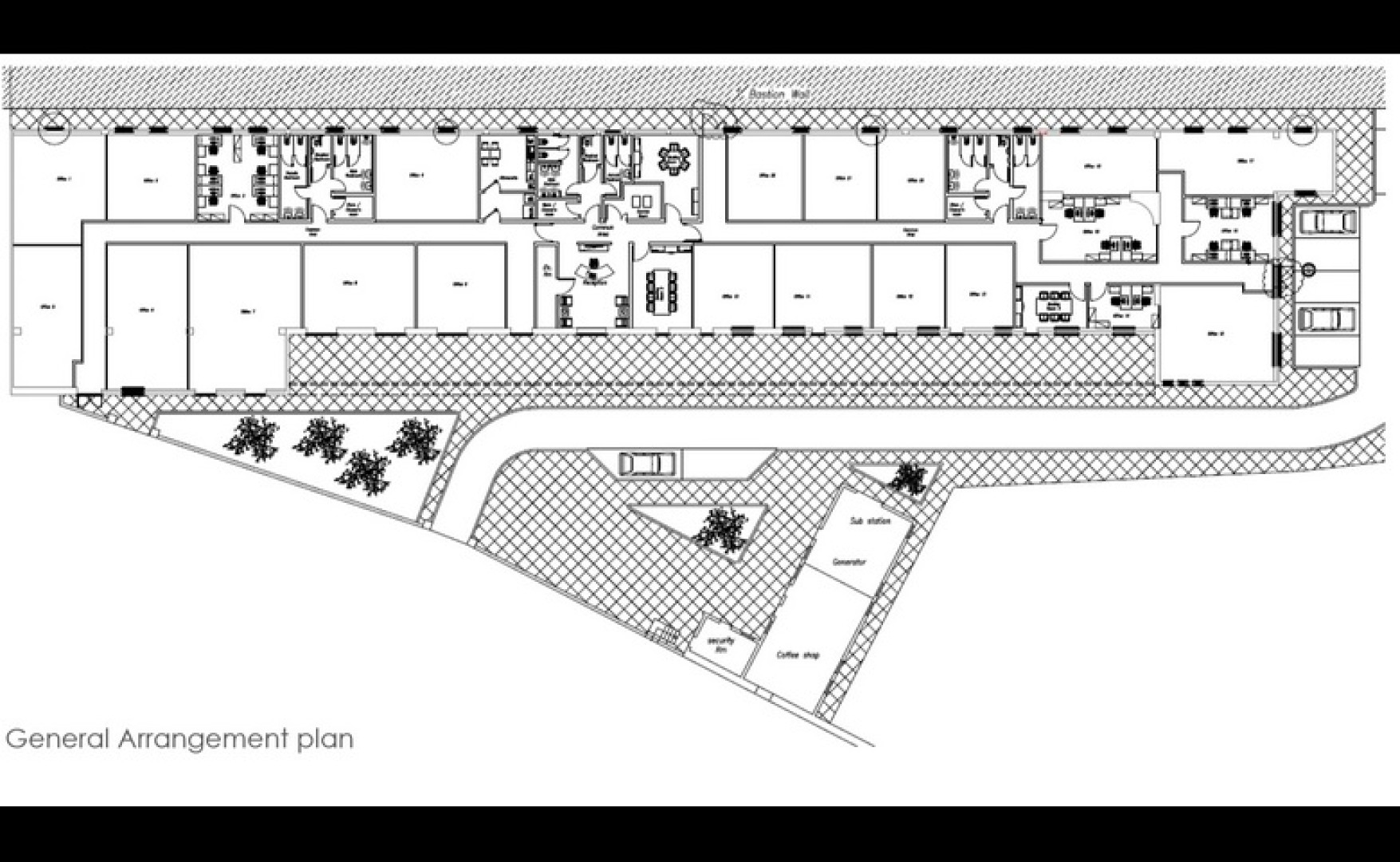 Office Space with Gardens