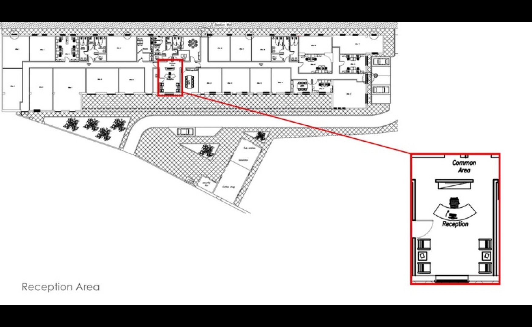 Office Space with Gardens