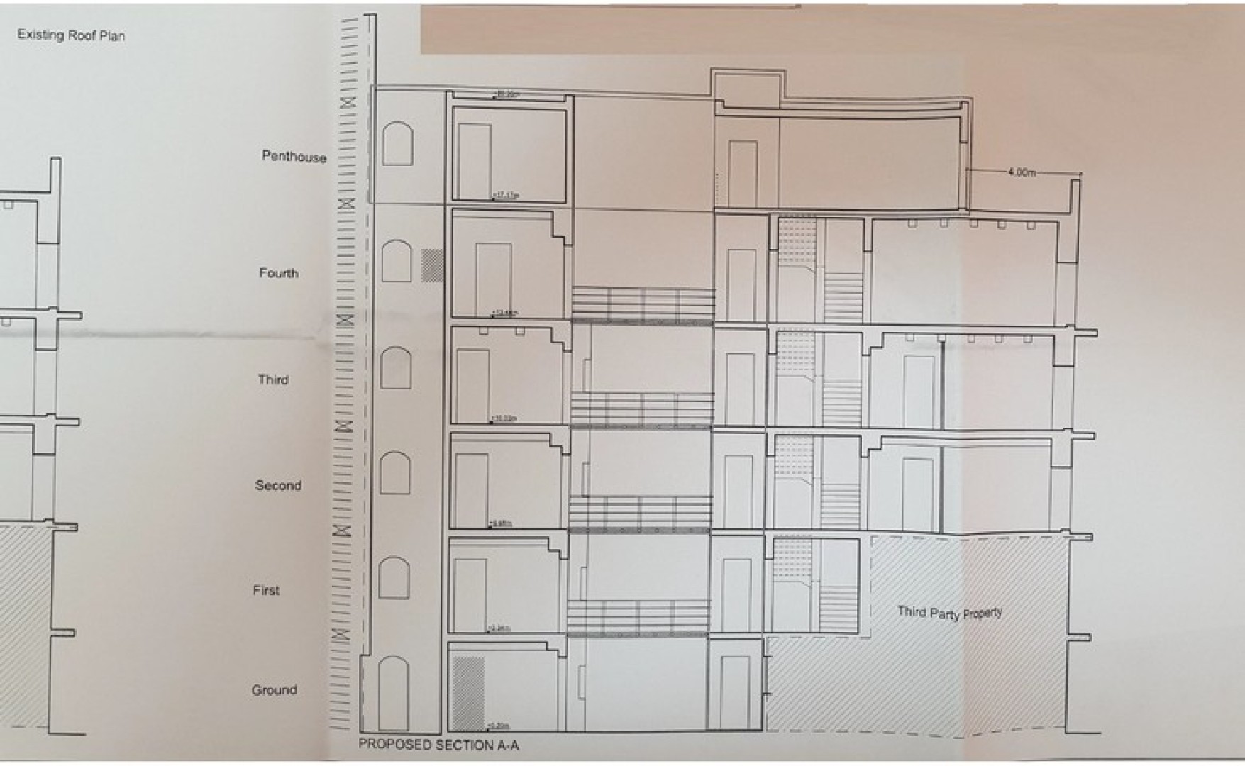 Converted Office Block with a Roof Terrace