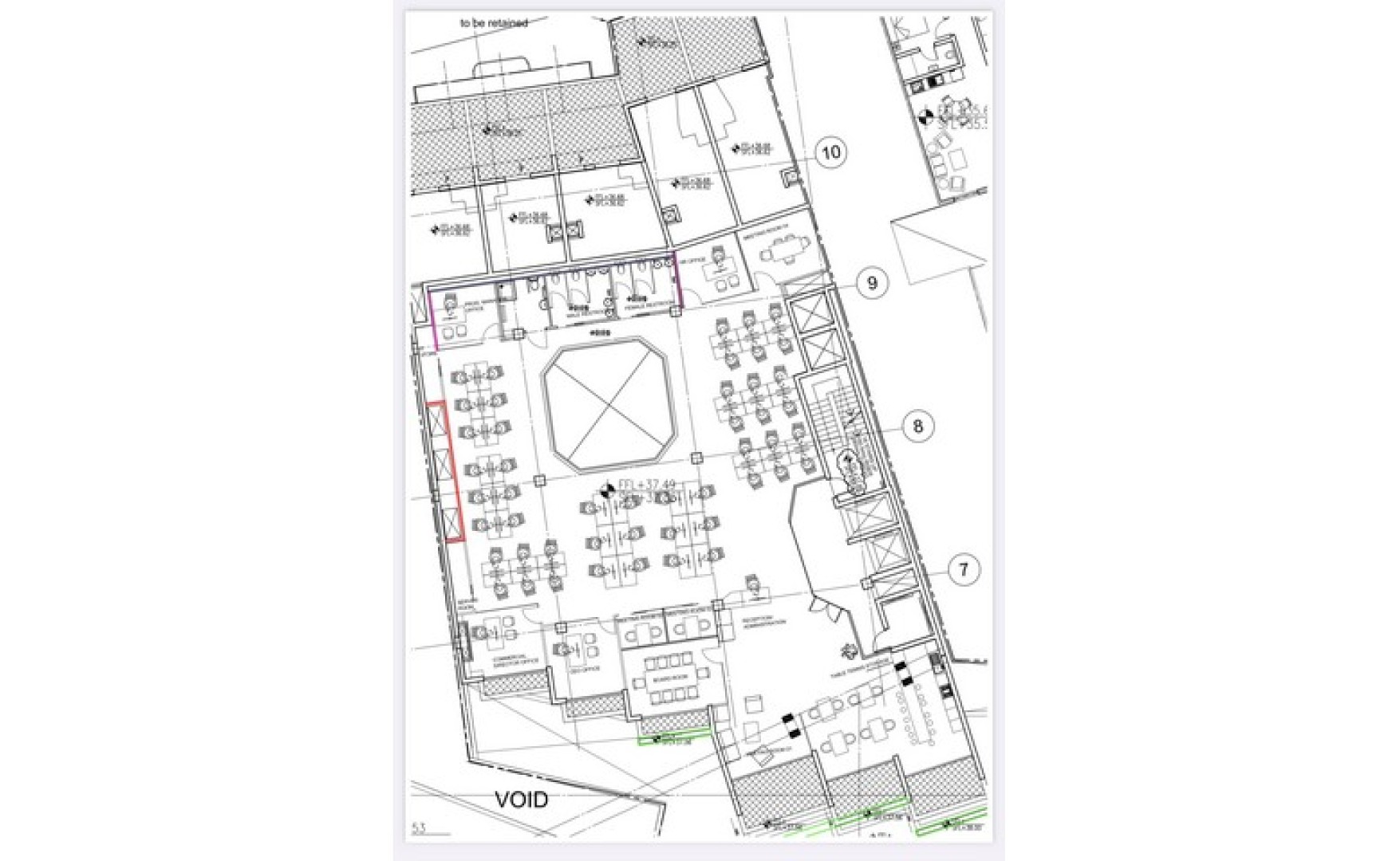 Furnished Office with a Terrace
