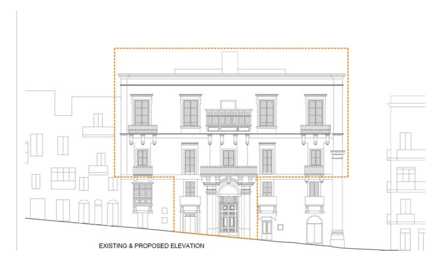 Palazzo with a Courtyard