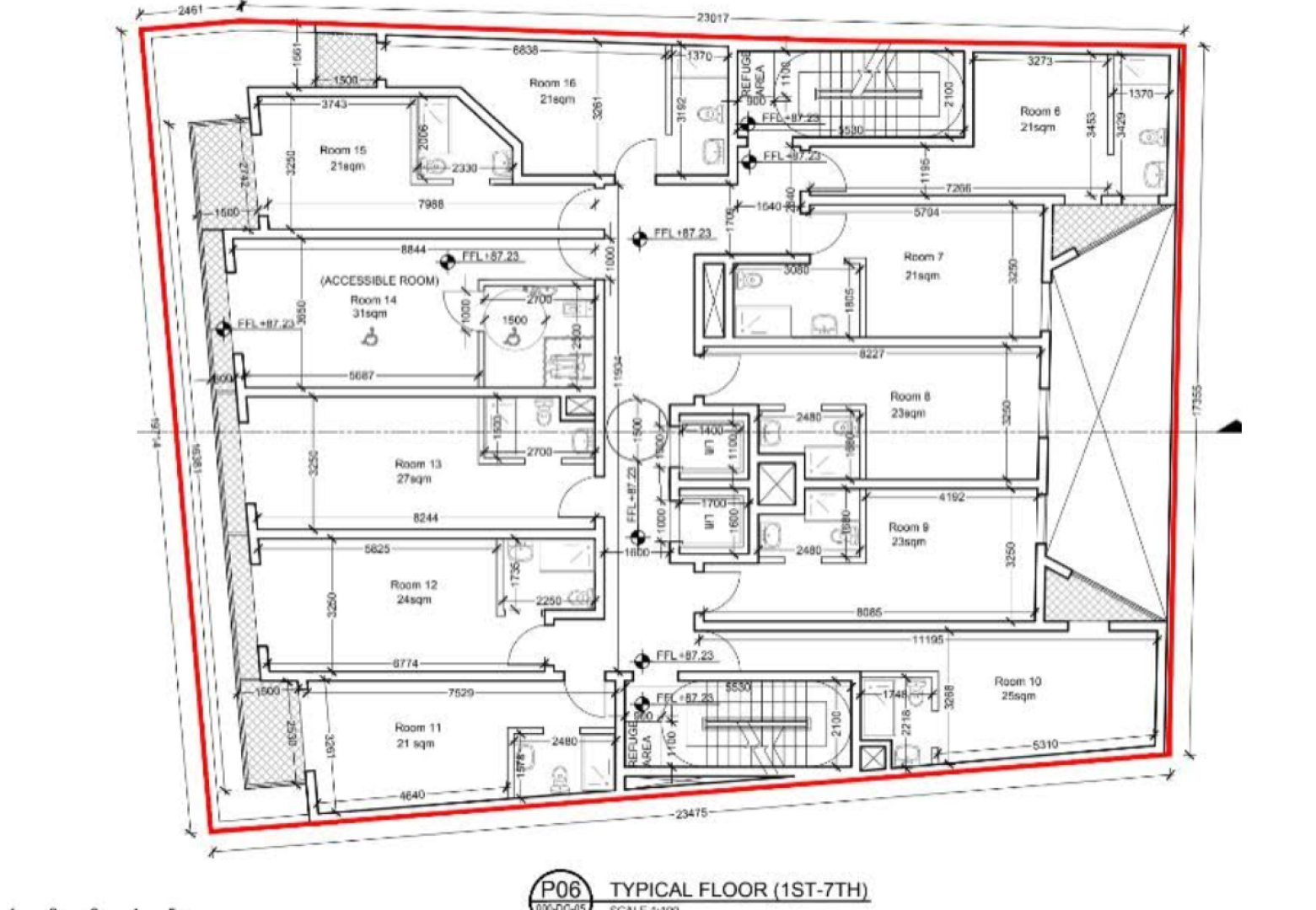 Hotel with a Roof Top Pool