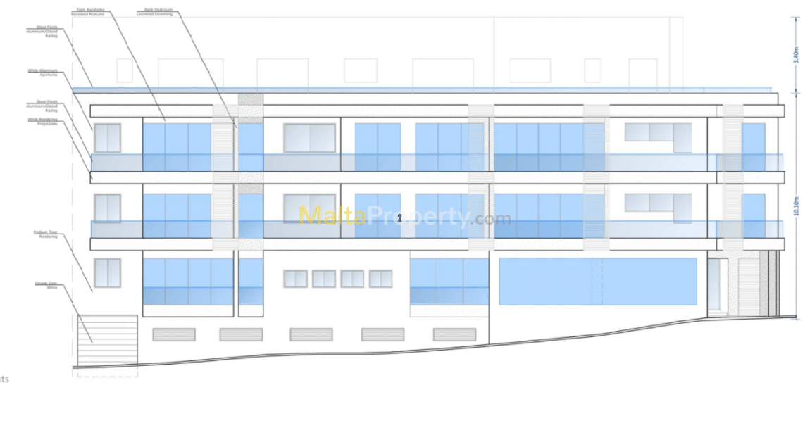 Malta real estate: New 3 Bedroom Apartment in Mtarfa for sale