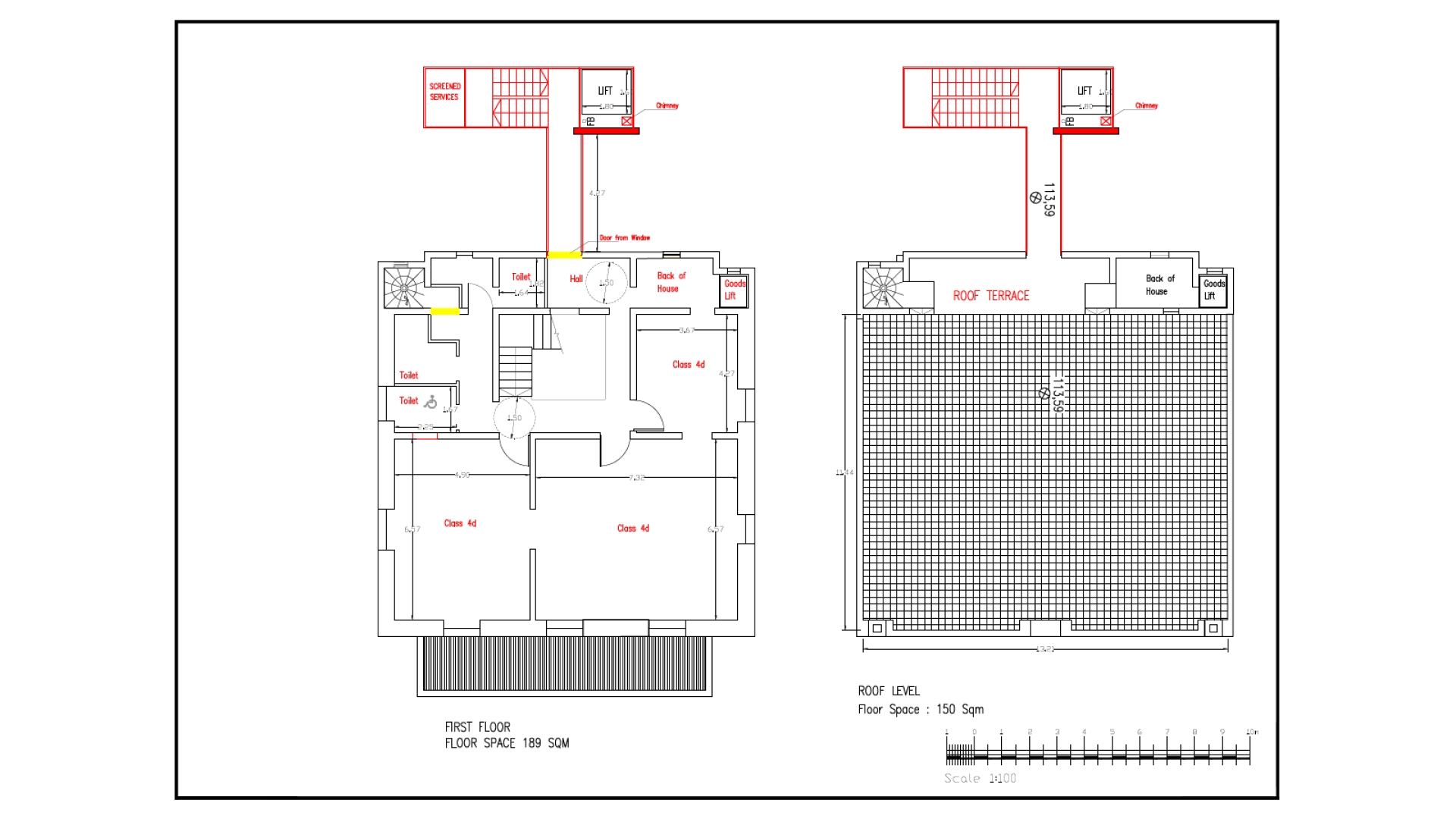 Palazzo with a Roof Terrace