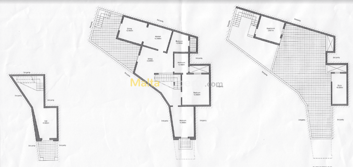 Malta real estate: solitary maisonette for sale in a prime area of Iklin.