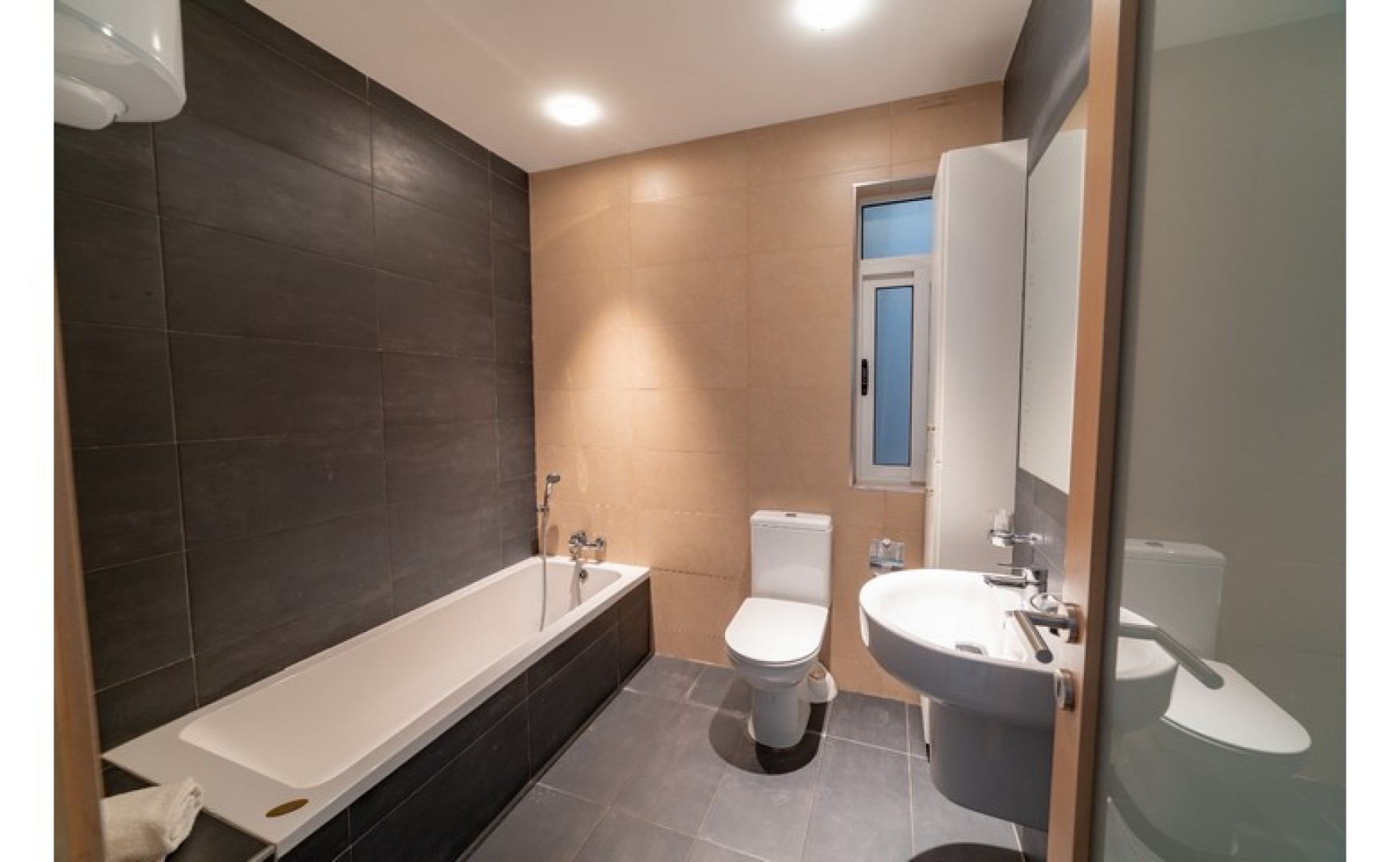 Block of Apartment with a Roof Terrace