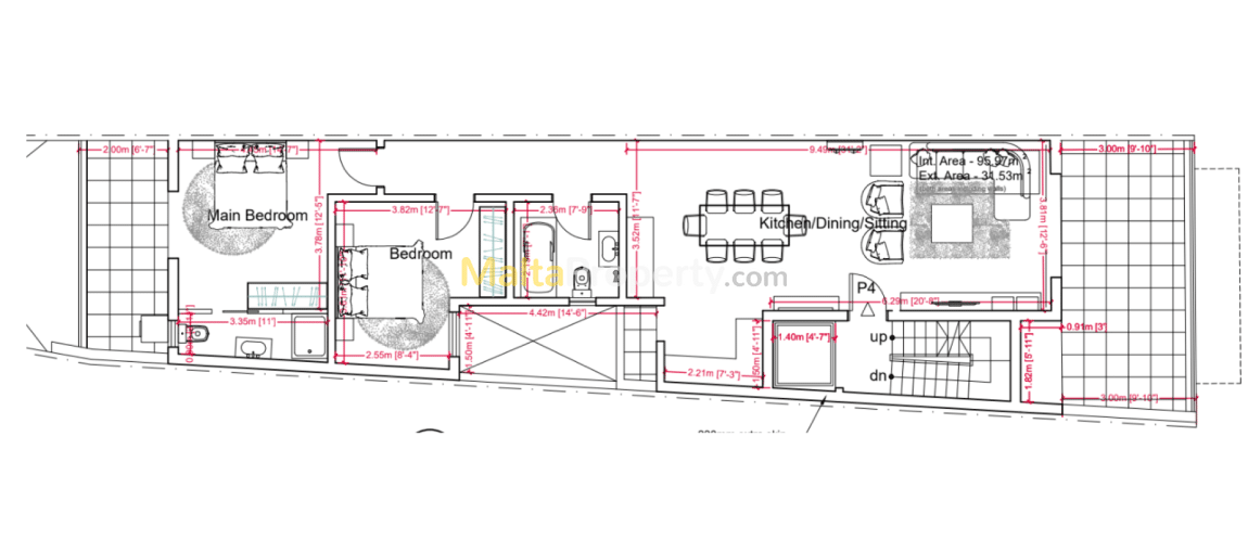 Malta real estate: New 2 Bedroom Penthouse in Qormi