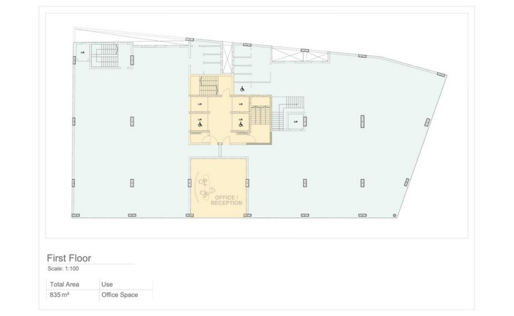 Open Plan Office with a Terrace