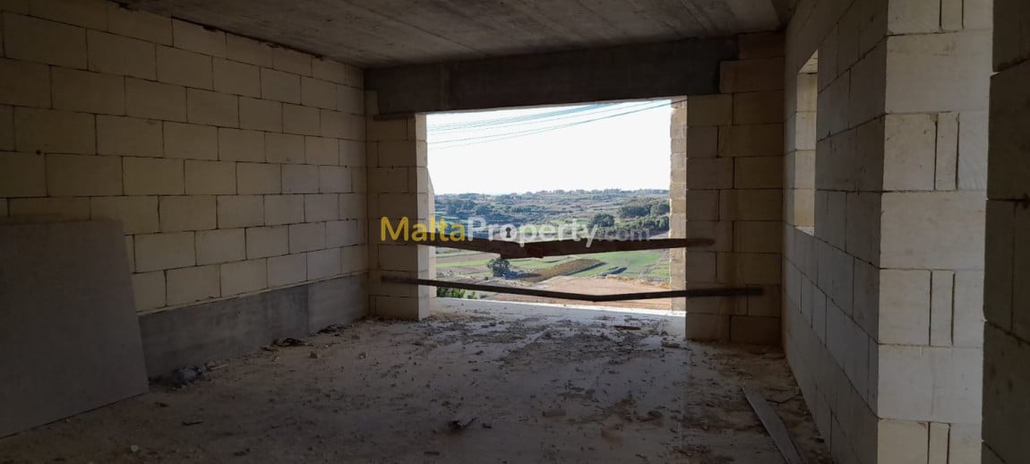 2 Bedroom Corner Apartment with Views For Sale in Xaghra