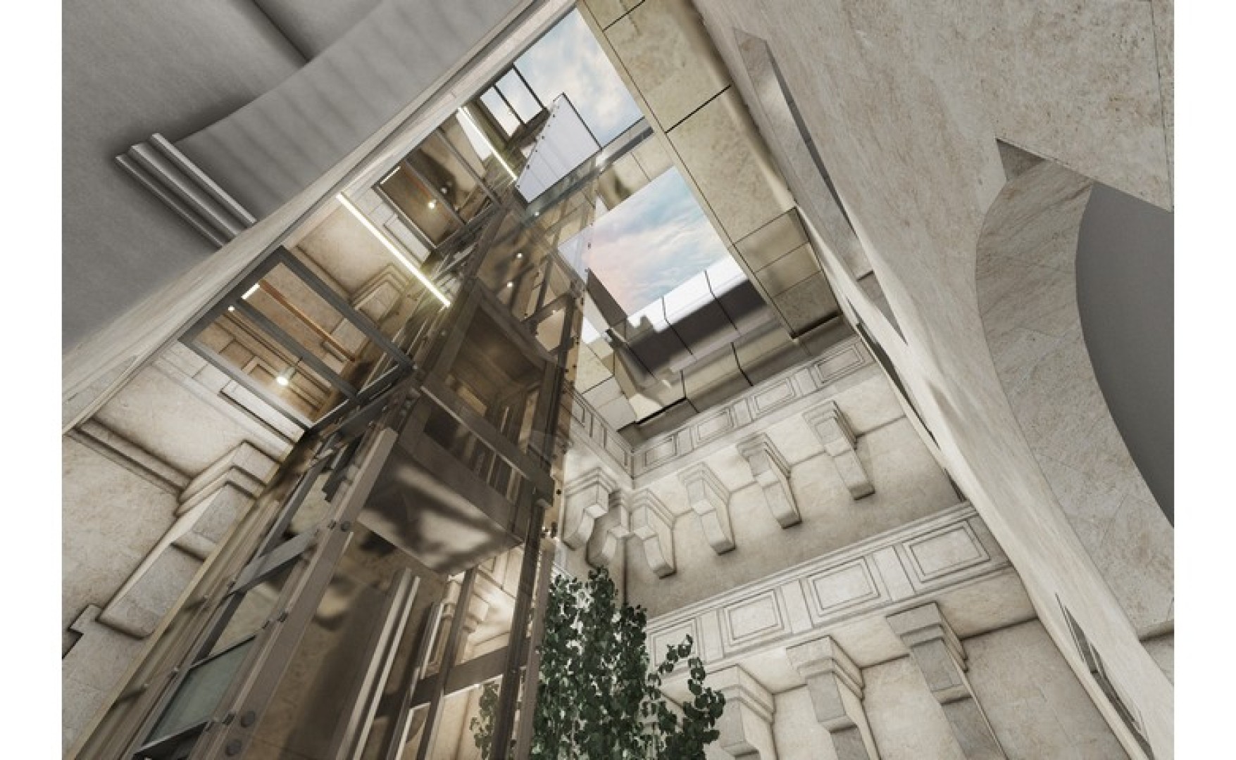 Business Centre with a Roof Terrace