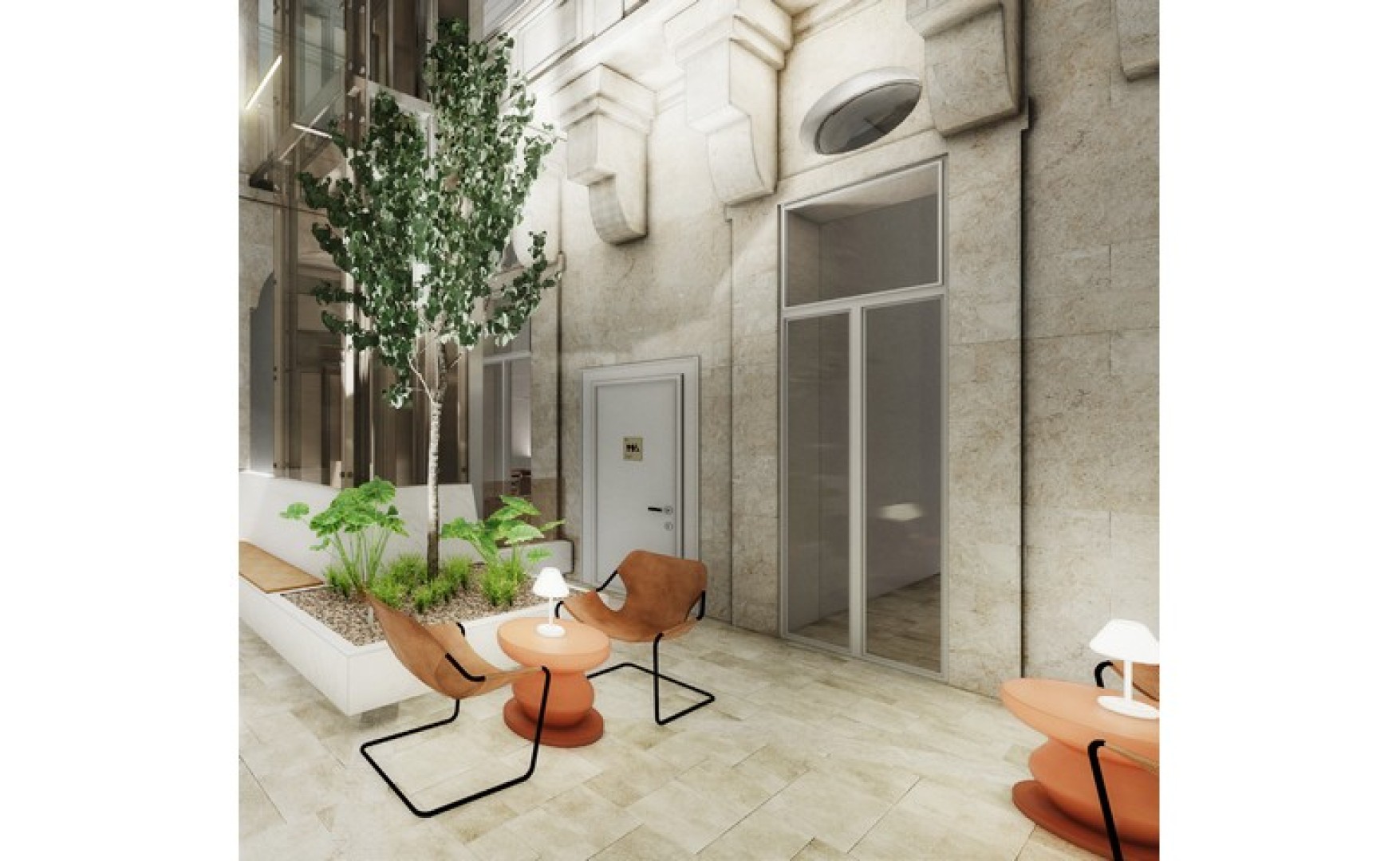 Business Centre with a Roof Terrace