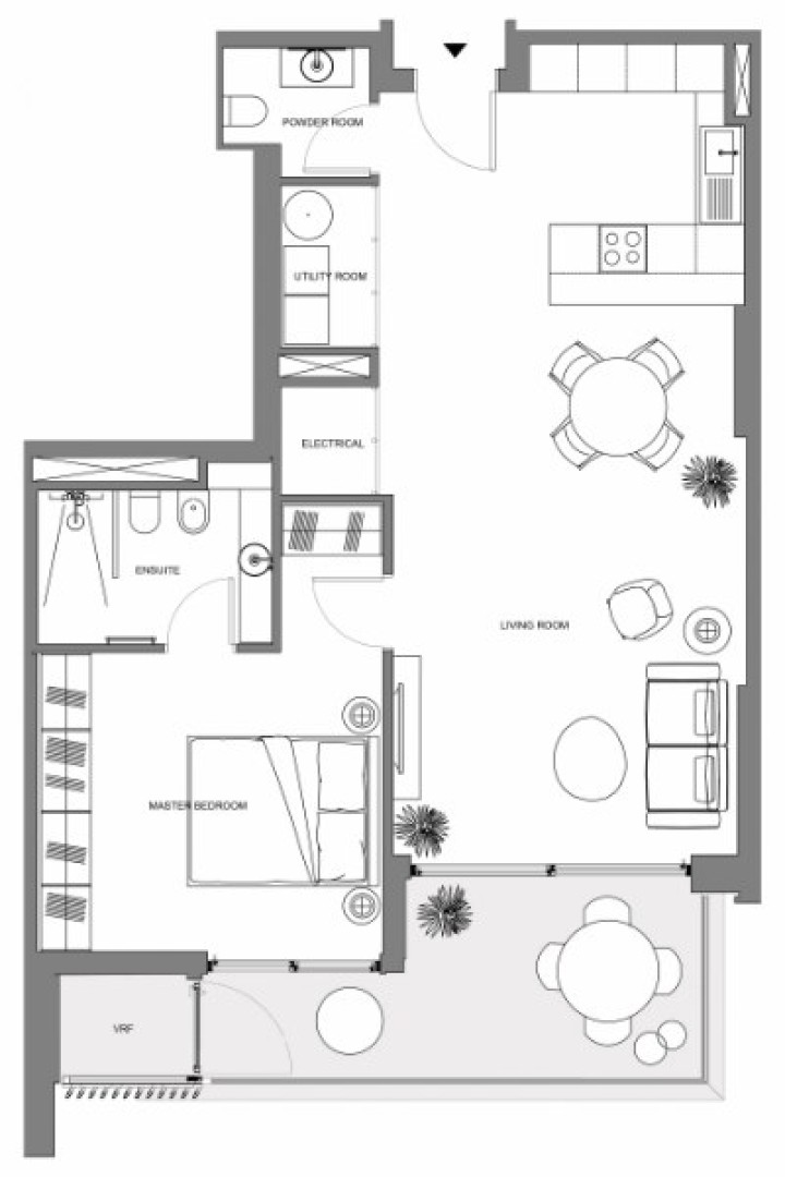 Luxury  apartment with  views