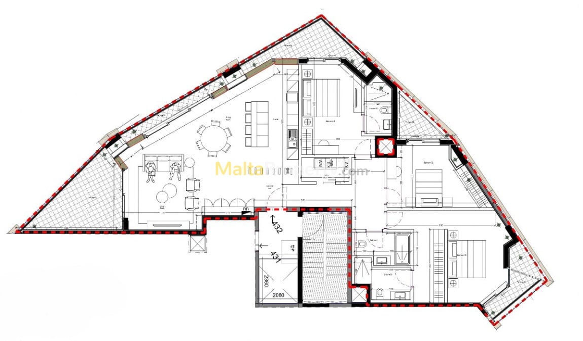 Luxury Apartment for Sale in Rabat - Spacious 3 Bed, 2 Bath Unit