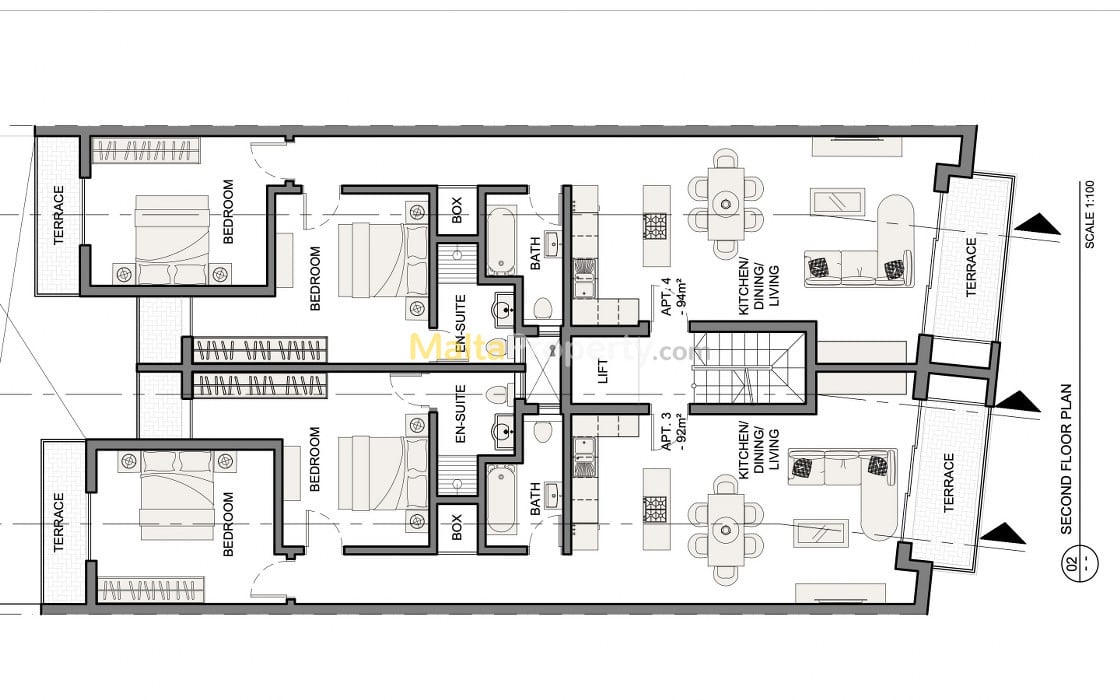 Invest in Comfort: Freehold 2-Bed Apartments in Ghaxaq on Third Floor!