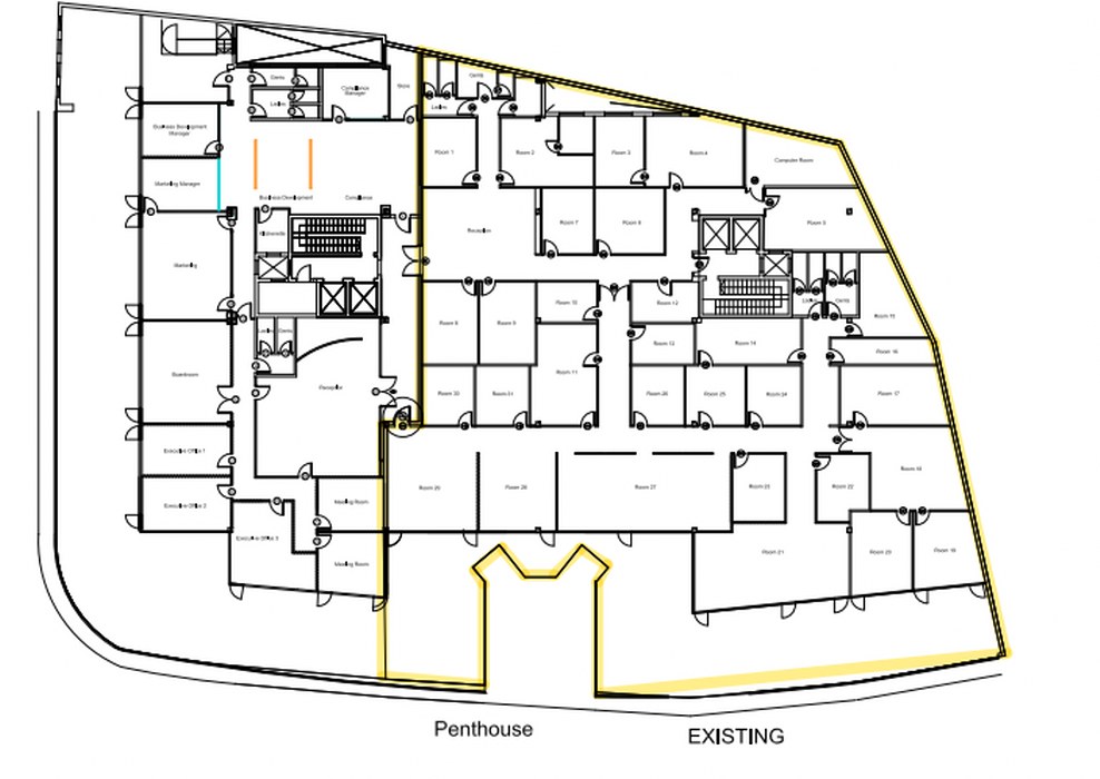 Office Space with a Roof Terrace