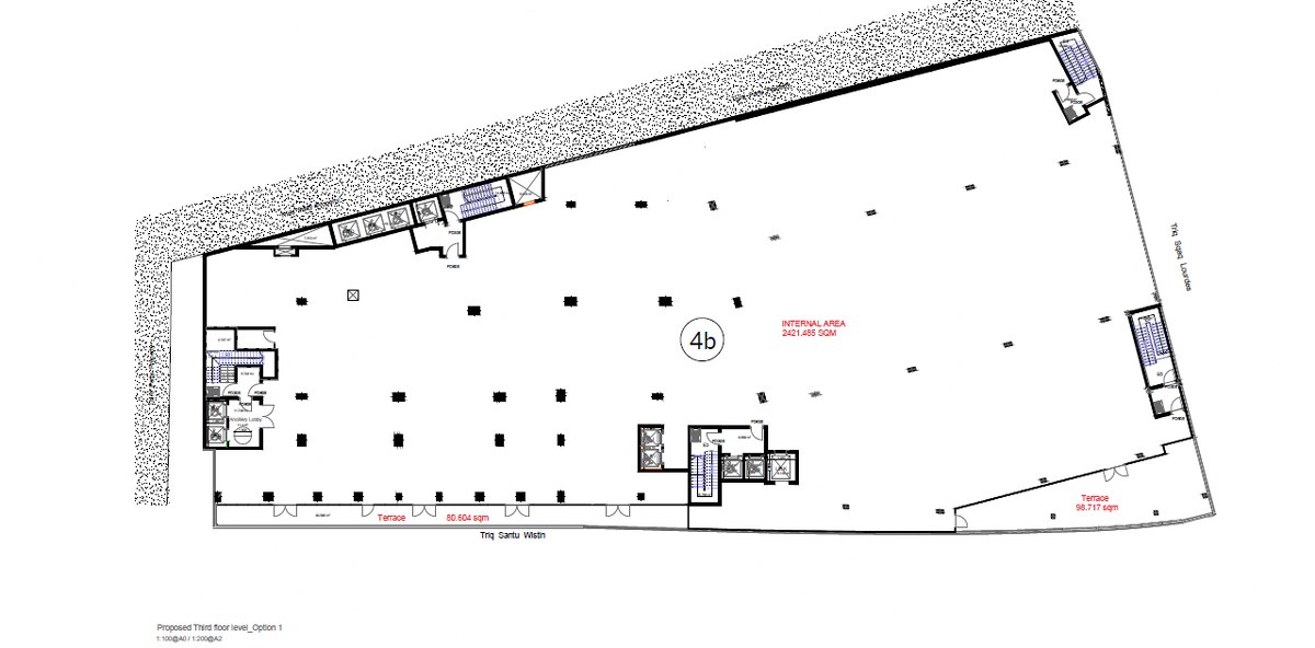 Open Plan Office with a Terrace