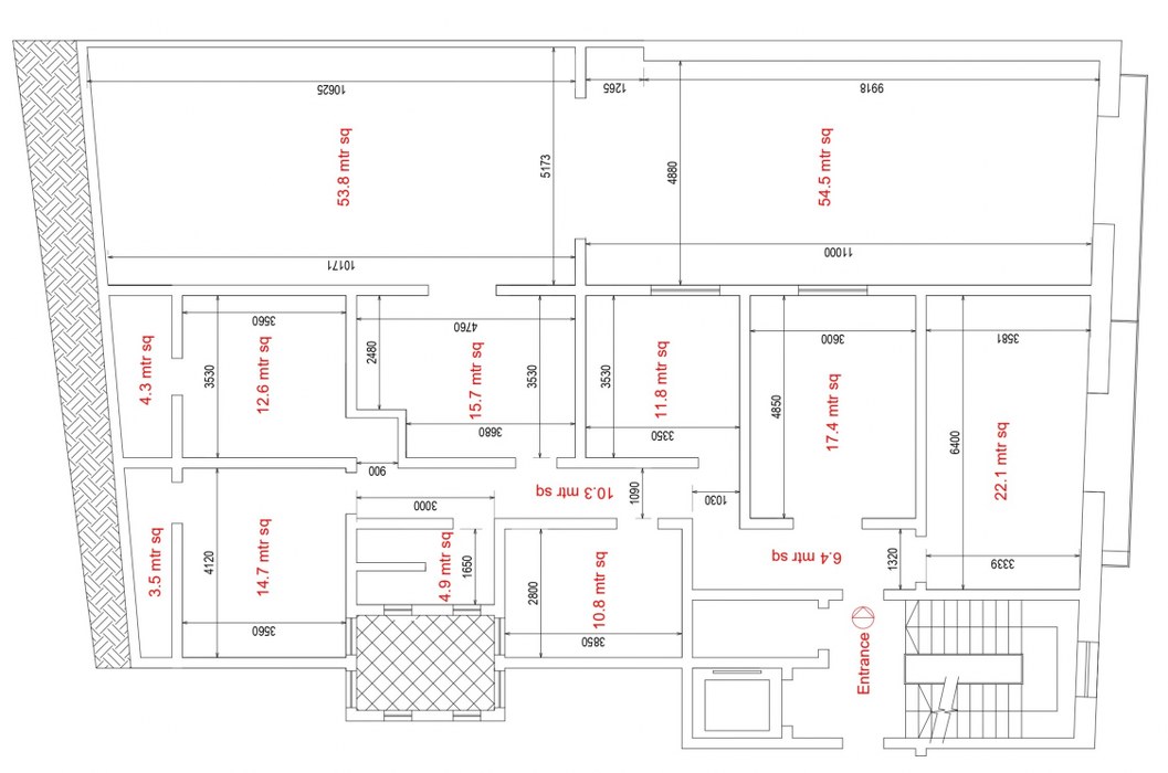 Business Centre with a Roof Terrace