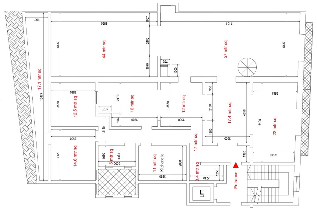 Business Centre with a Roof Terrace