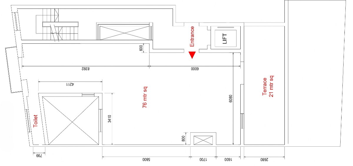Business Centre with a Roof Terrace