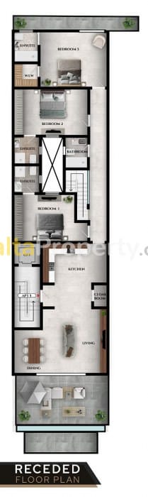 Luxury 3 Bedroom Penthouse with a Pool