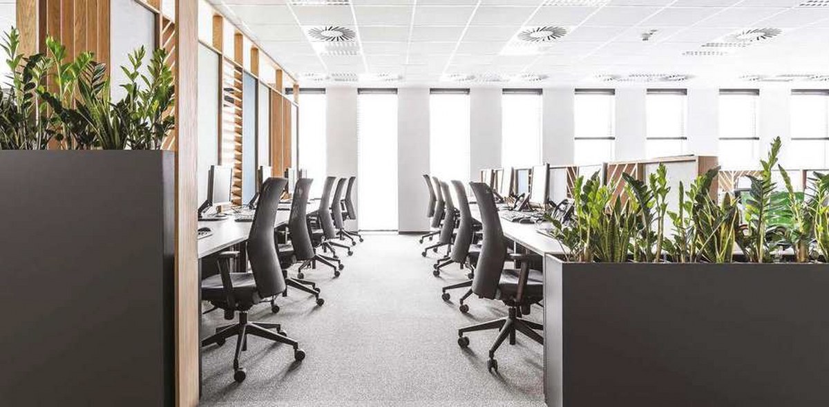 Office Space with a Balcony