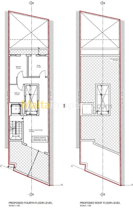 Penthouse with Airspace
